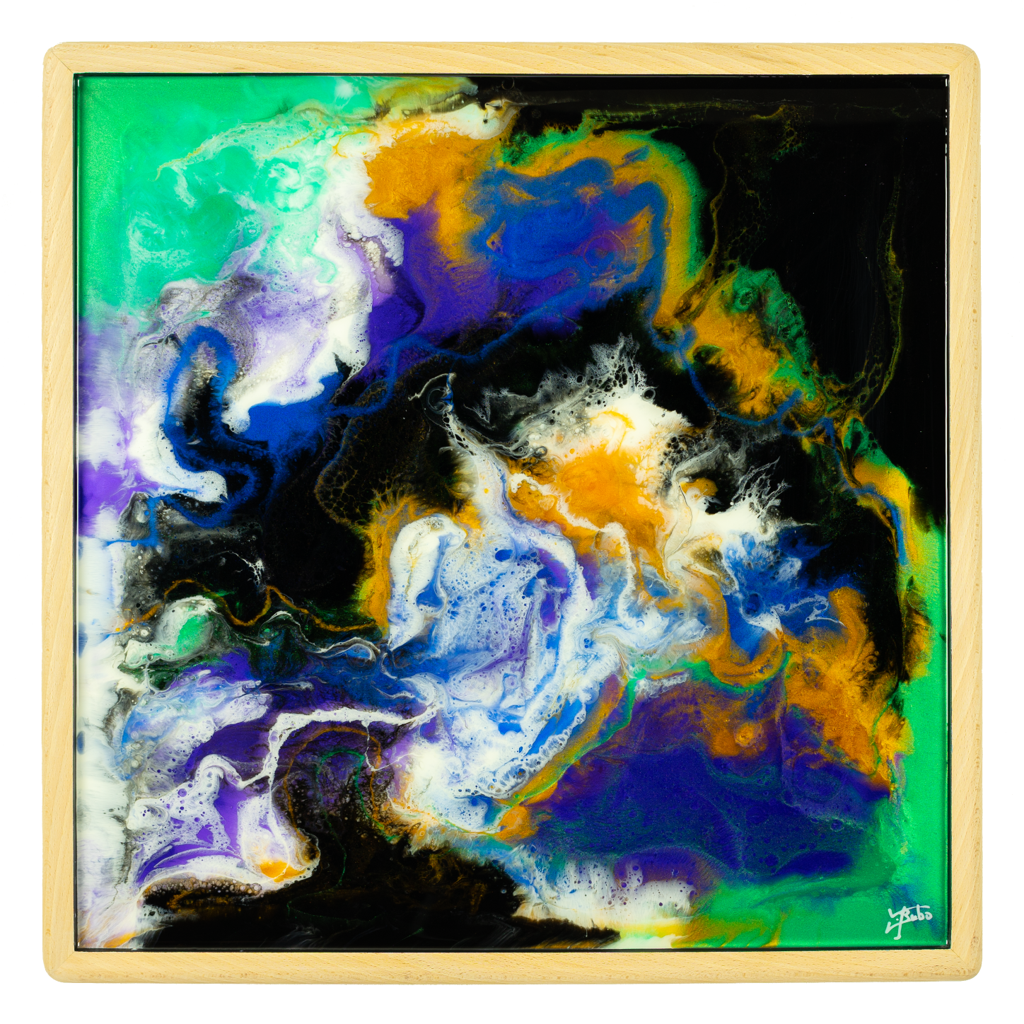 Existence (53x53cm), Tableau, Résine, Décoration murale